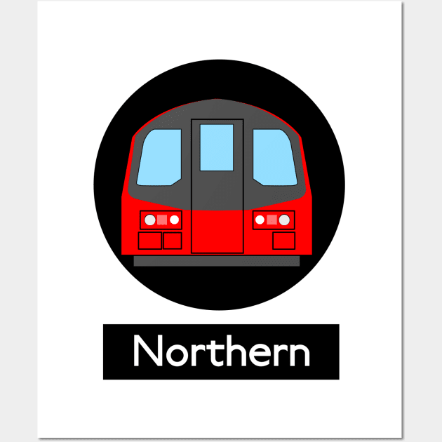 London Underground Subway Northern Wall Art by 2createstuff